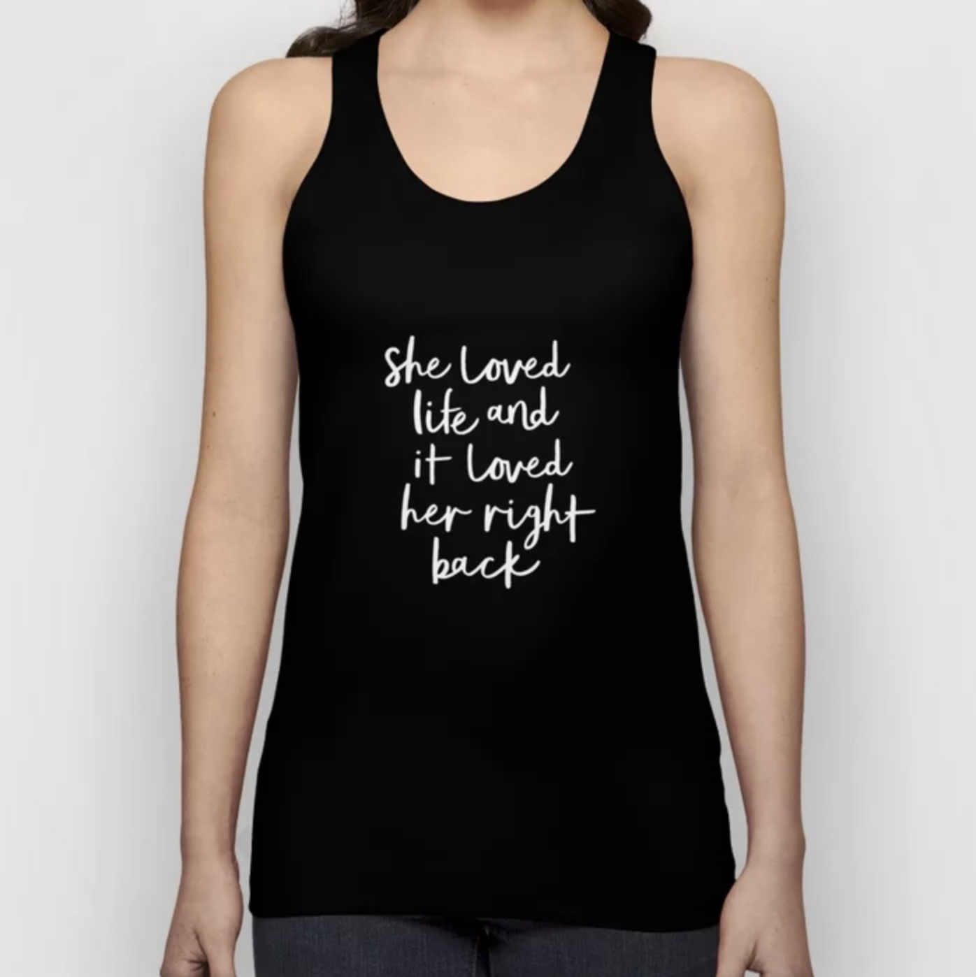 Girlboss Gift Ideas Birthday Gift Inspiration She Loved Life and It Loved Her Right Back Tank Top
