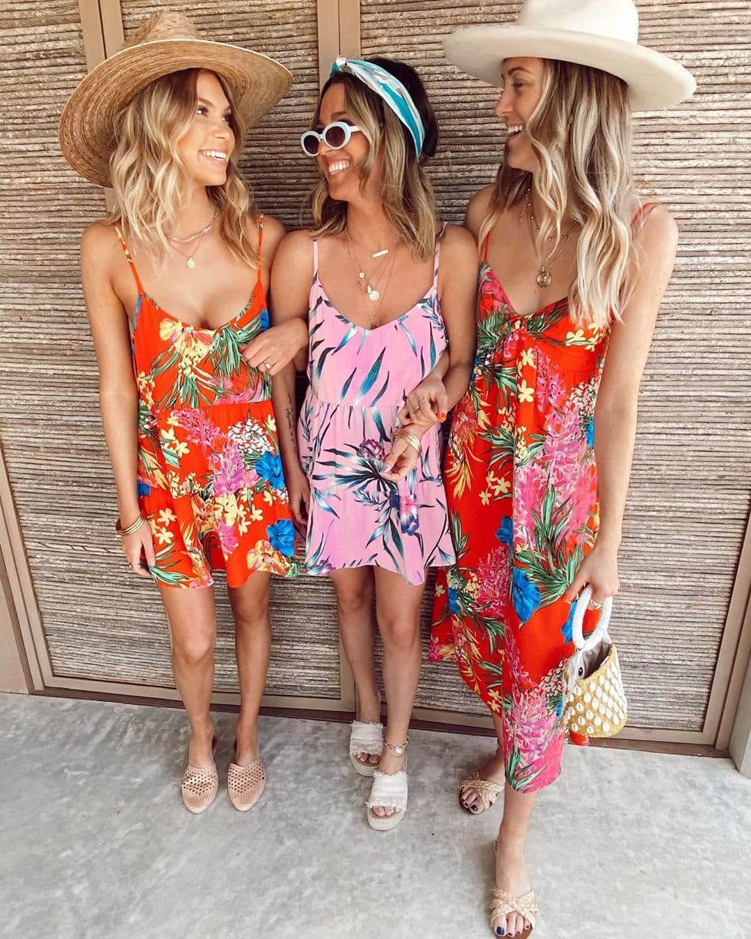 Summer Outfits Sundresses Beach Casual Tropical Tango Red Magnolia Midi Dress Show Me Your Mumu 2 (1)