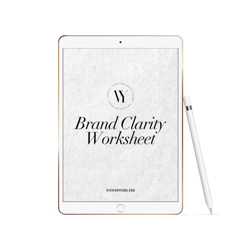 Brand Clarity Worksheet Freebie Download Vivian Yeung