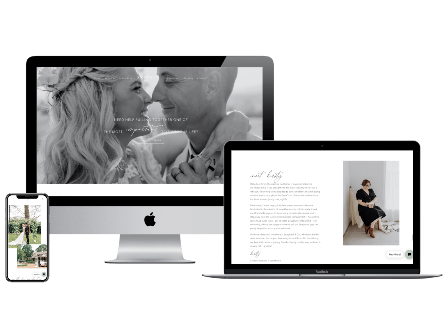 Custom Website Design for Wedding Planners Web Designer Australia SB&Co