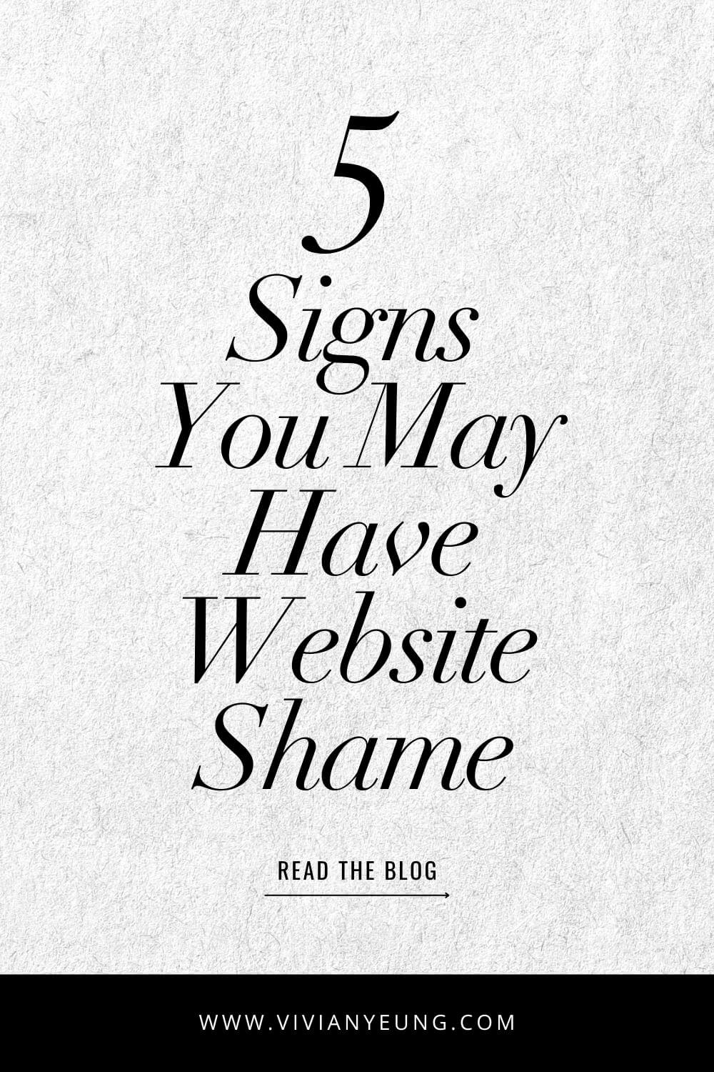 Signs You May Have Website Shame Web Design for Wedding Planners 3