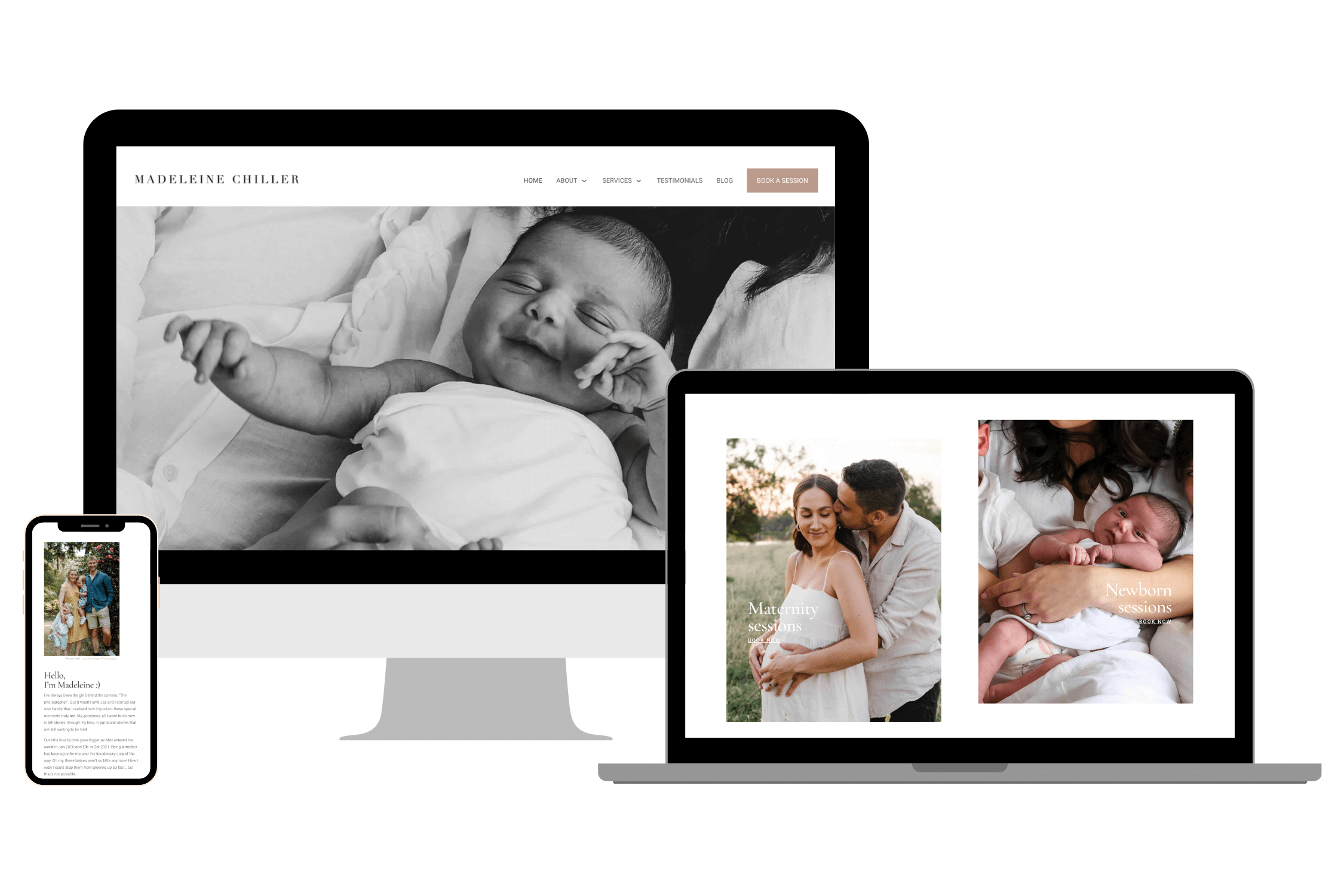 Motherhood Photographer Website Project Australia Madeleine Chiller Photography Vivian Yeung